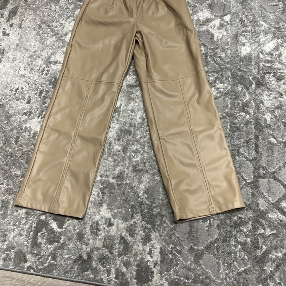 NOIZE Faux Leather Wide-Leg Pants - Picture 4 of 4